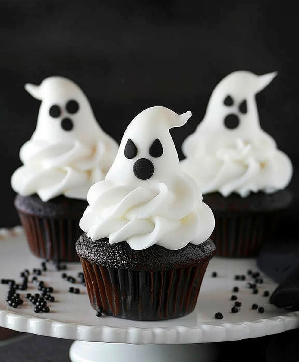 Halloween Ghost Cupcakes: Easy Spooky Treats for Kids Parties!