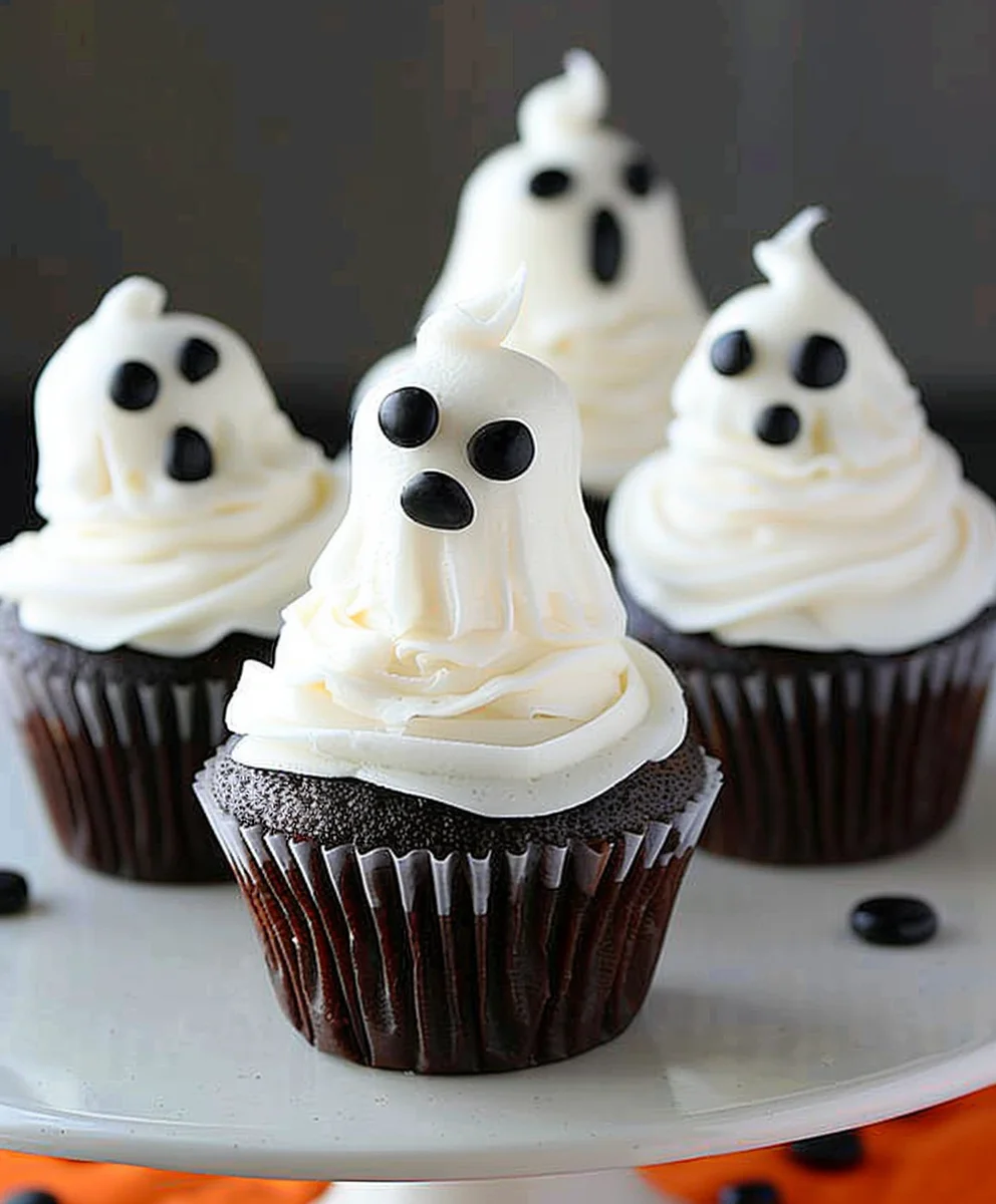 Halloween Ghost Cupcakes: Easy Spooky Treats for Kids Parties!