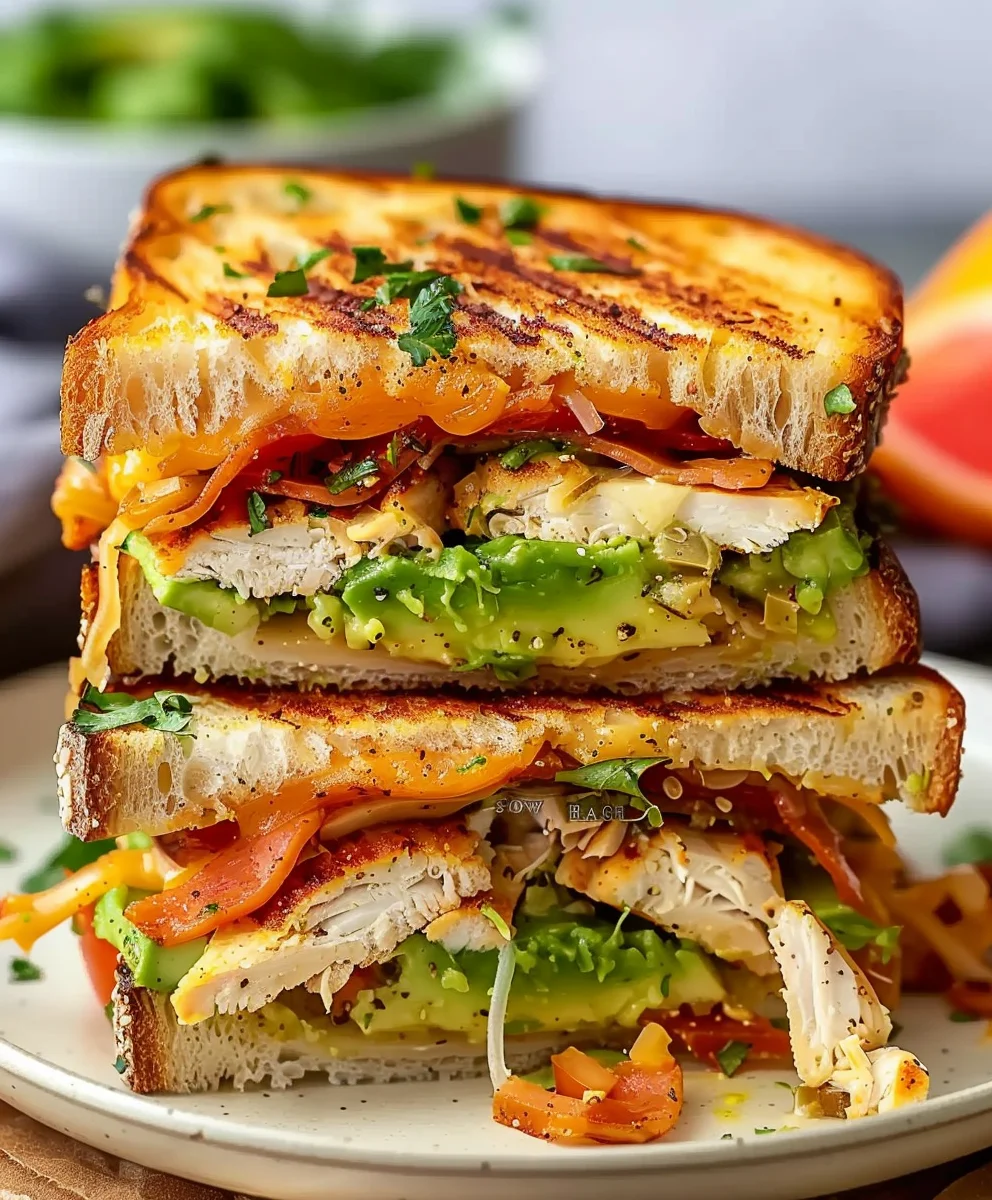Easy Chicken Avocado Melt Sandwich: A Quick & Creamy Meal