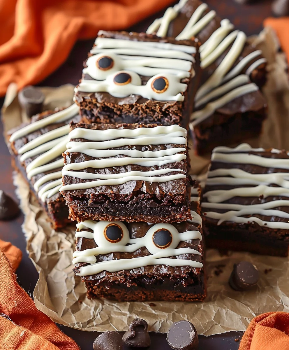 Mummy Brownies: Spooky & Delicious Halloween Treat Recipe!