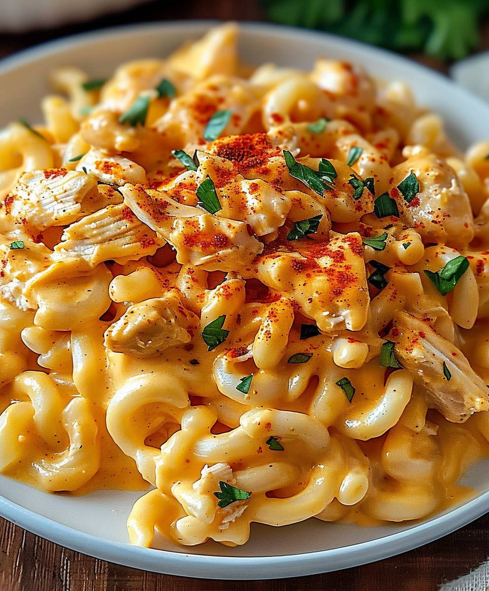 Buffalo Chicken Pasta Bake