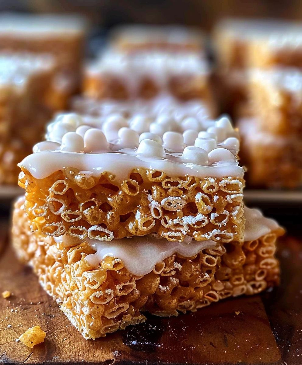 Gingerbread Krispie Treats