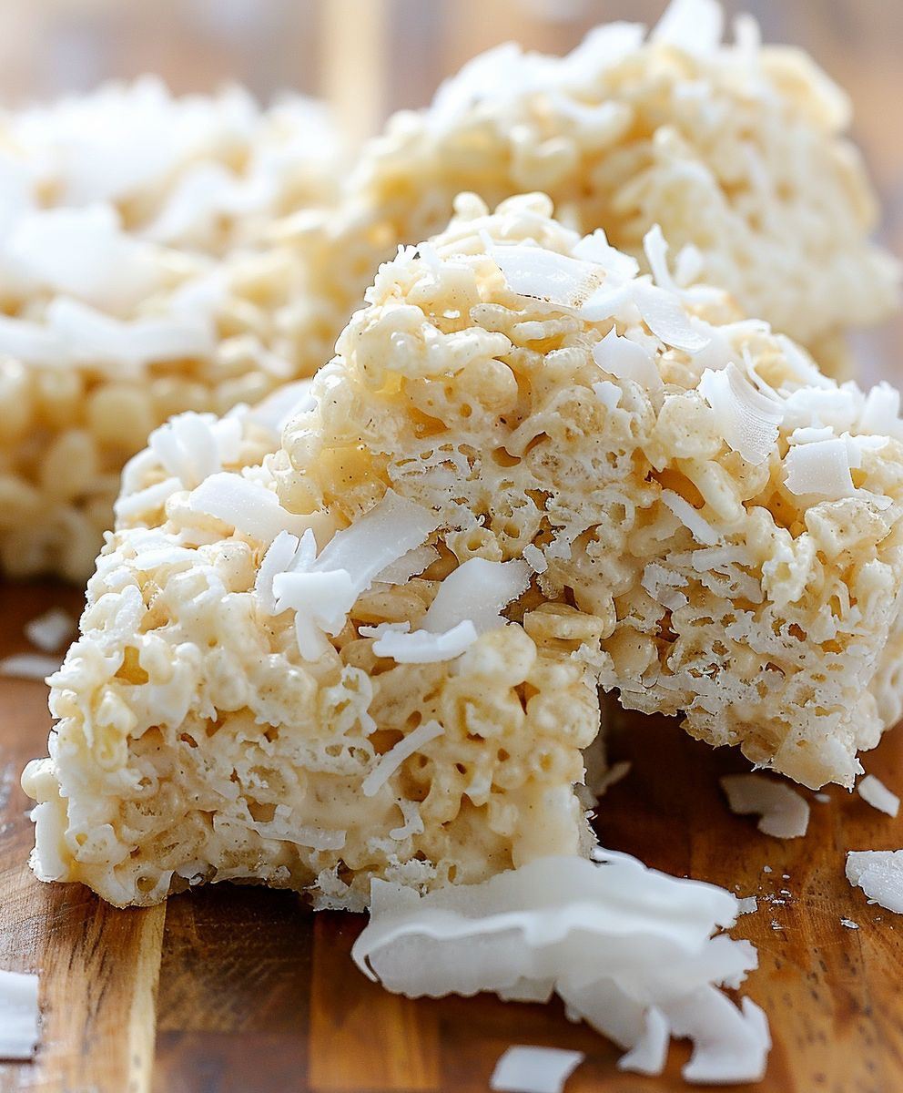 Coconut Rice Krispies Treats