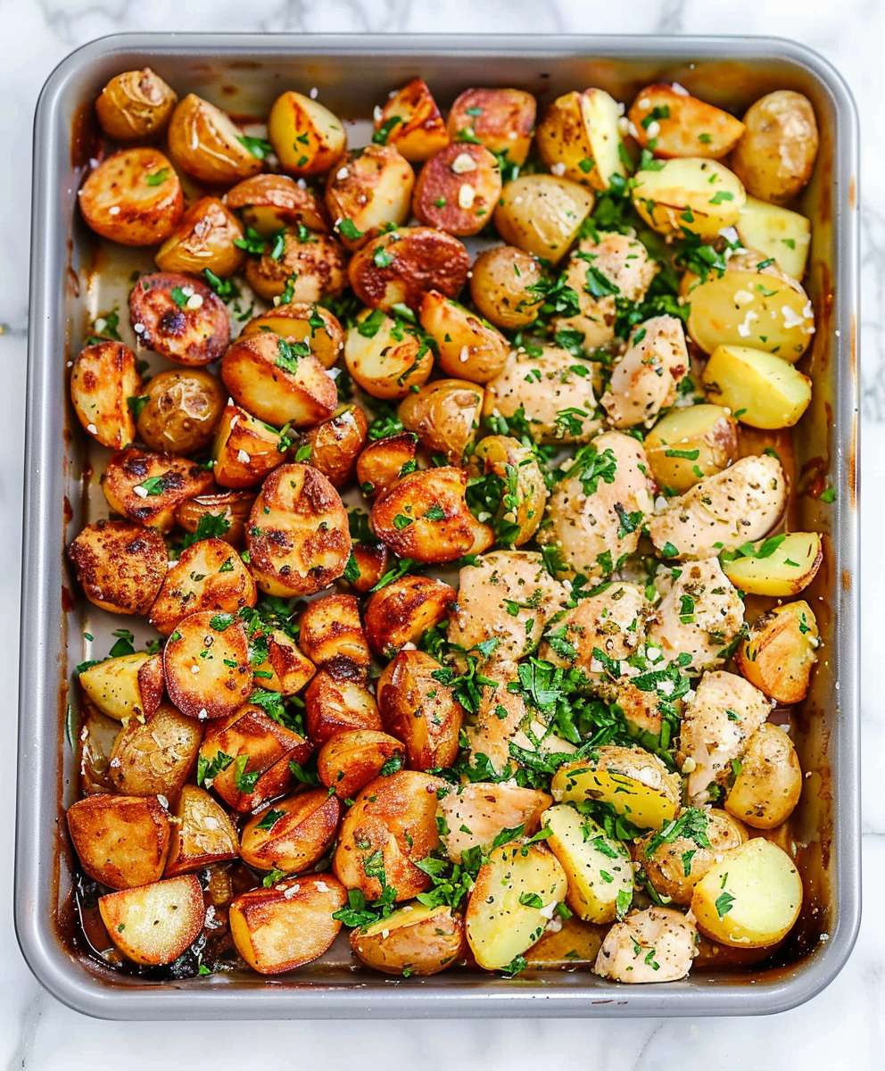 Garlic Parmesan Chicken Potatoes