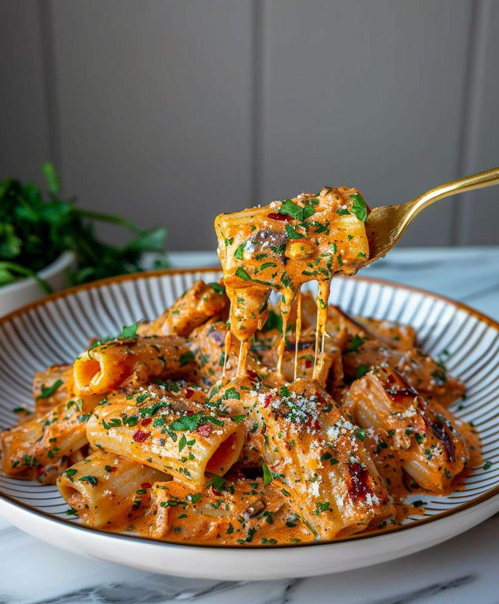 Creamy Garlic Tomato Pasta