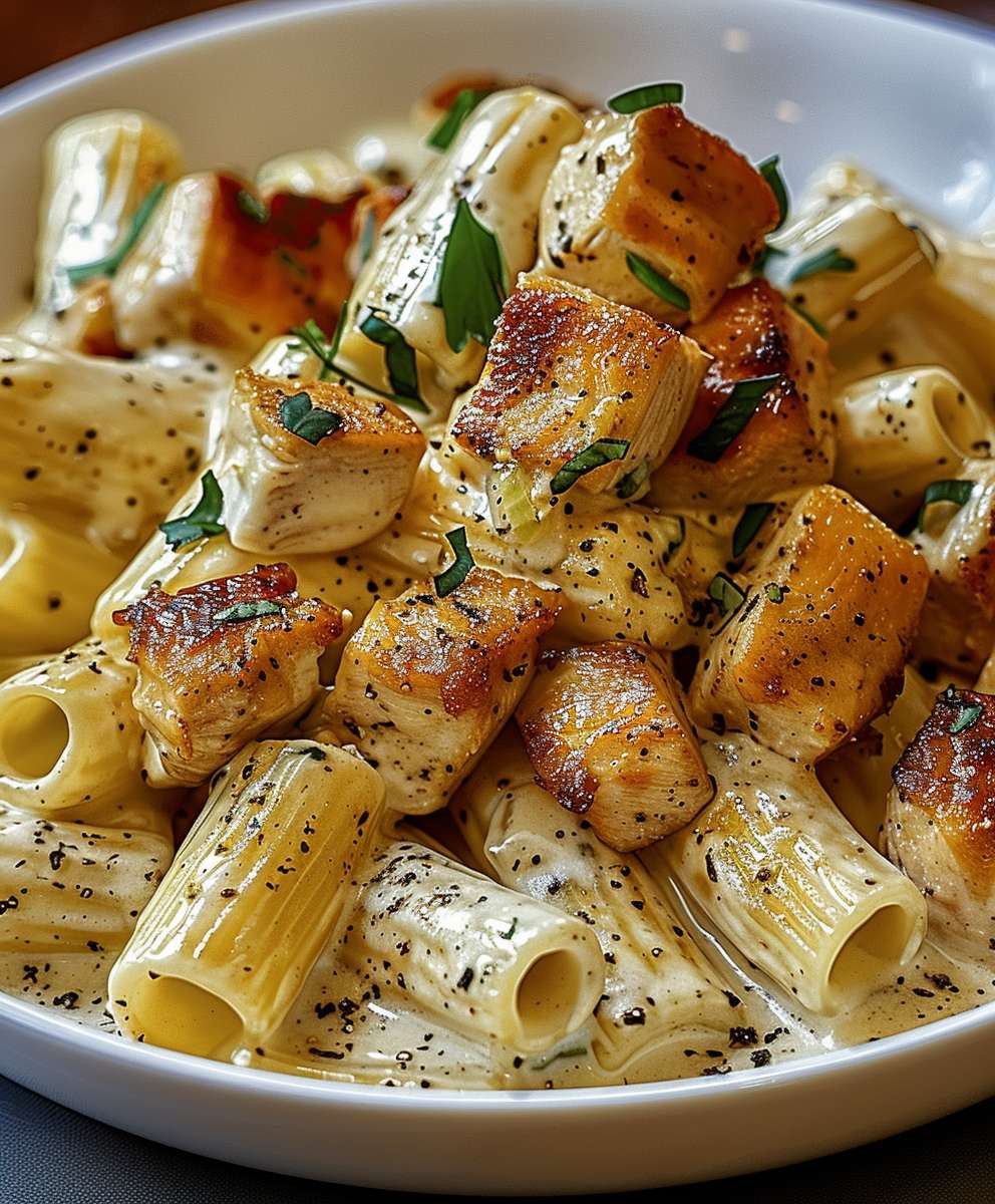 Garlic Butter Chicken Rigatoni