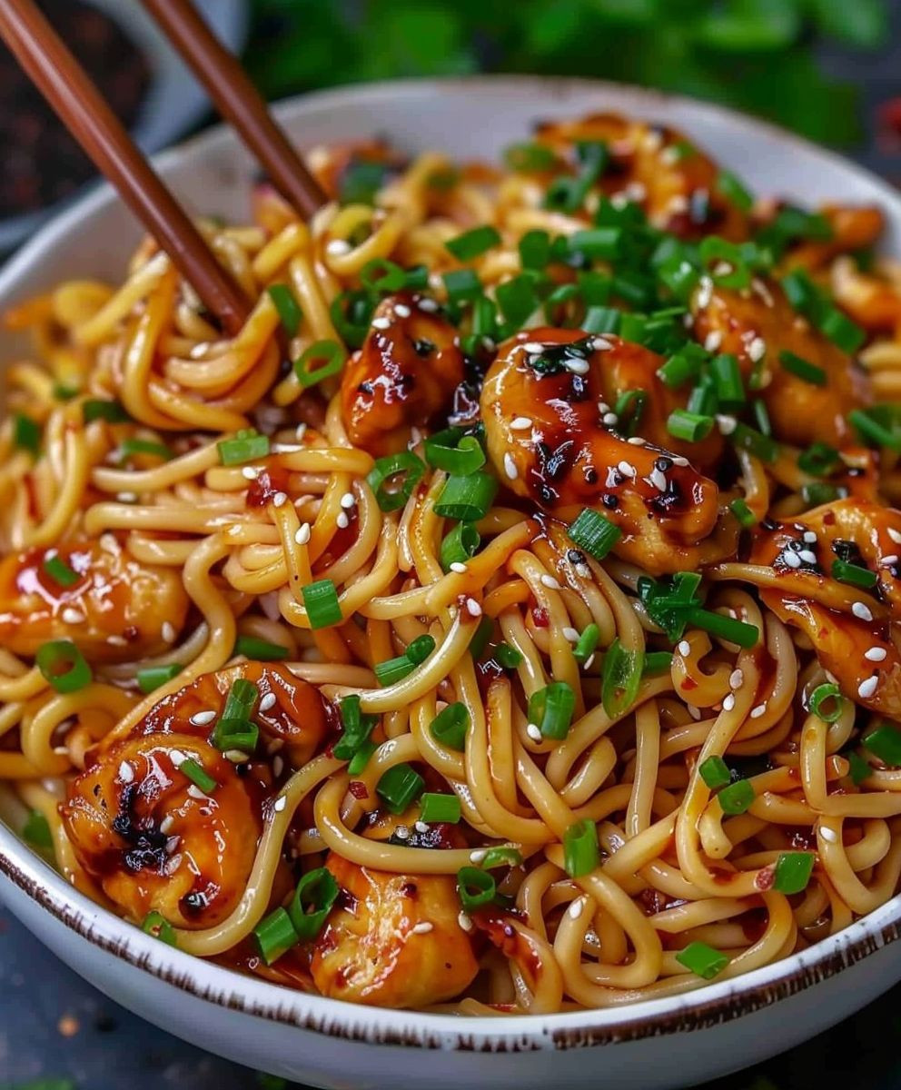 Garlic Chicken Noodles