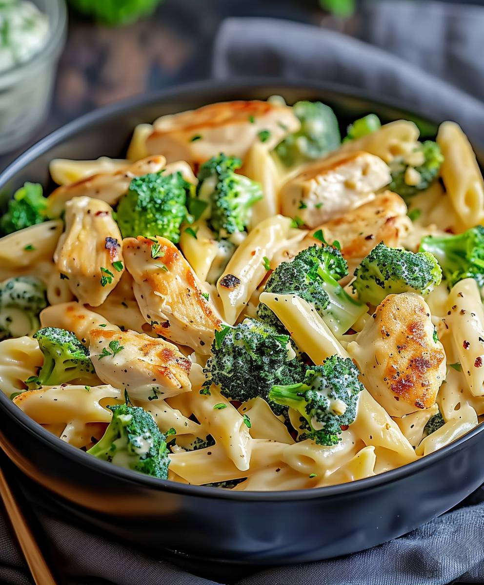 Creamy Chicken Broccoli Pasta