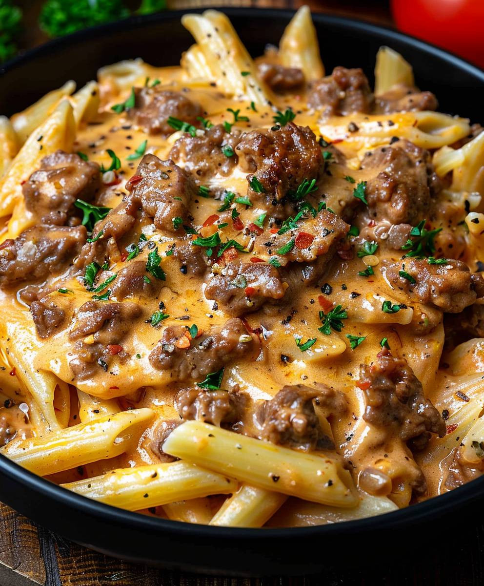 High Protein Beef Pasta