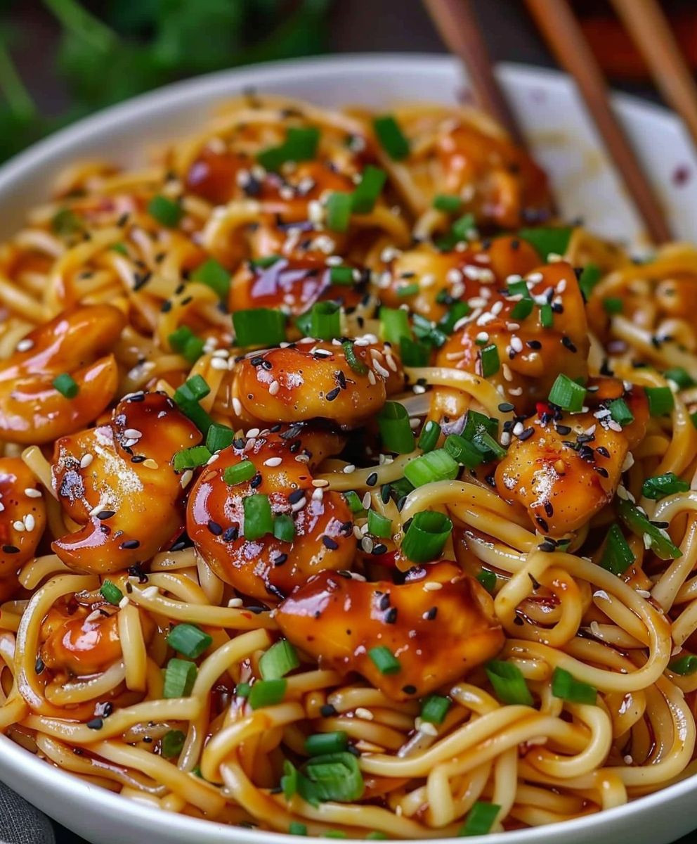 Garlic Chicken Noodles