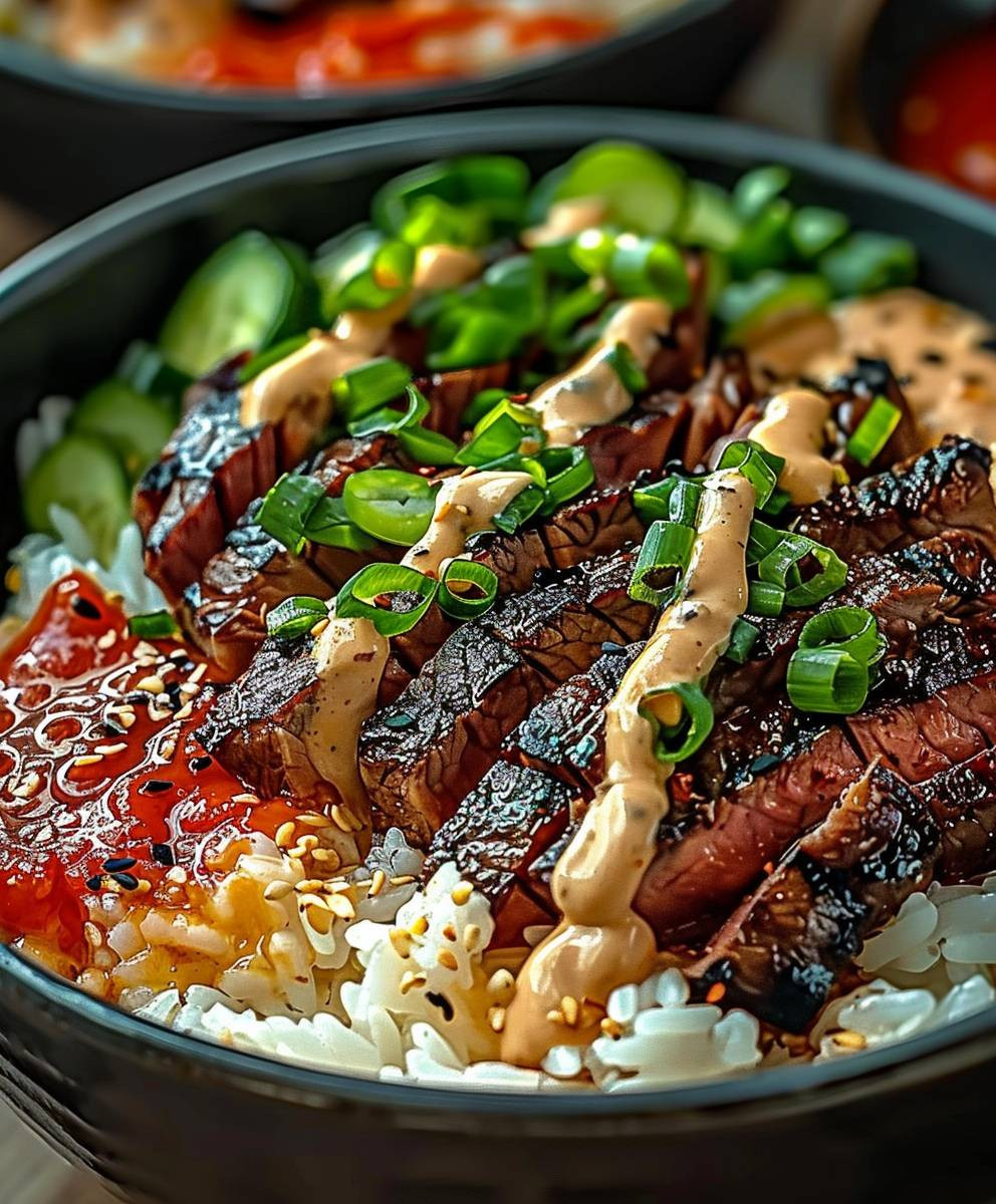 Korean BBQ Steak Bowls