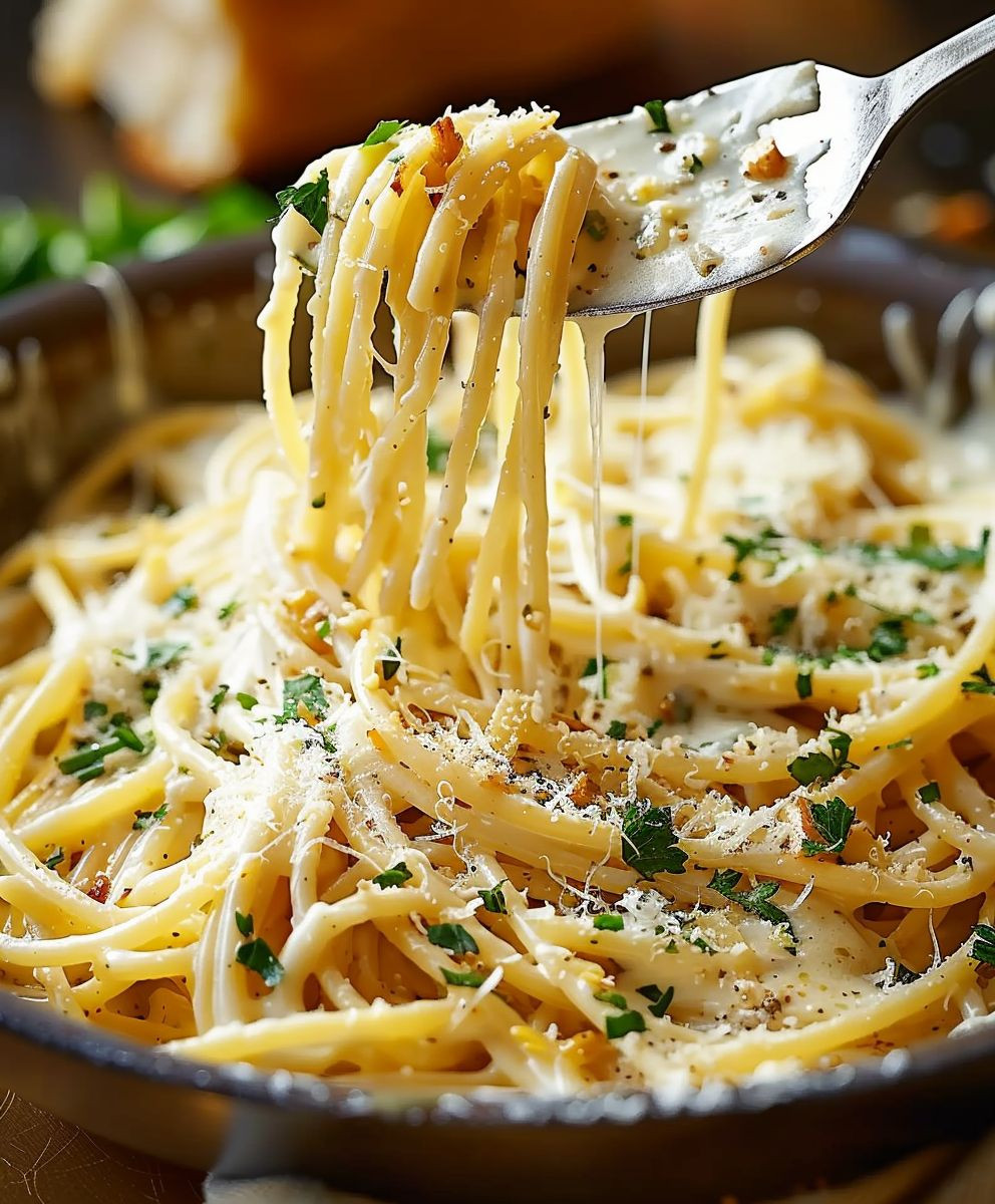 Garlic Parmesan Spaghetti