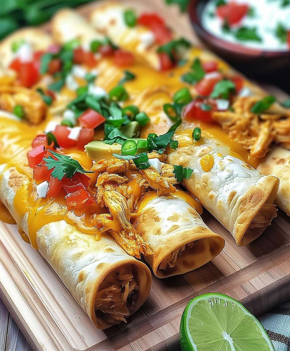 Crispy Chicken Taquitos