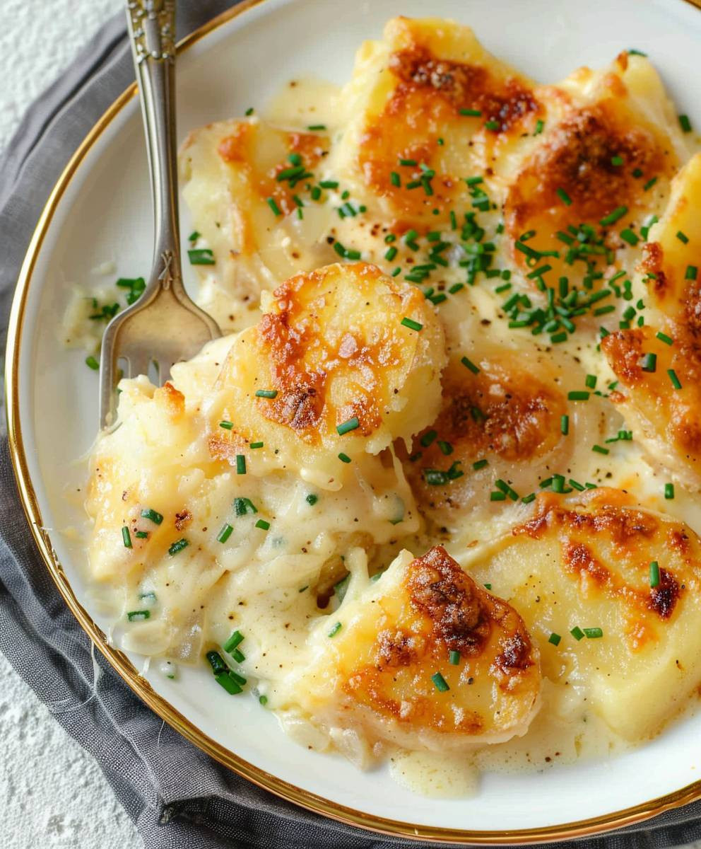 Garlic Potato Gratin