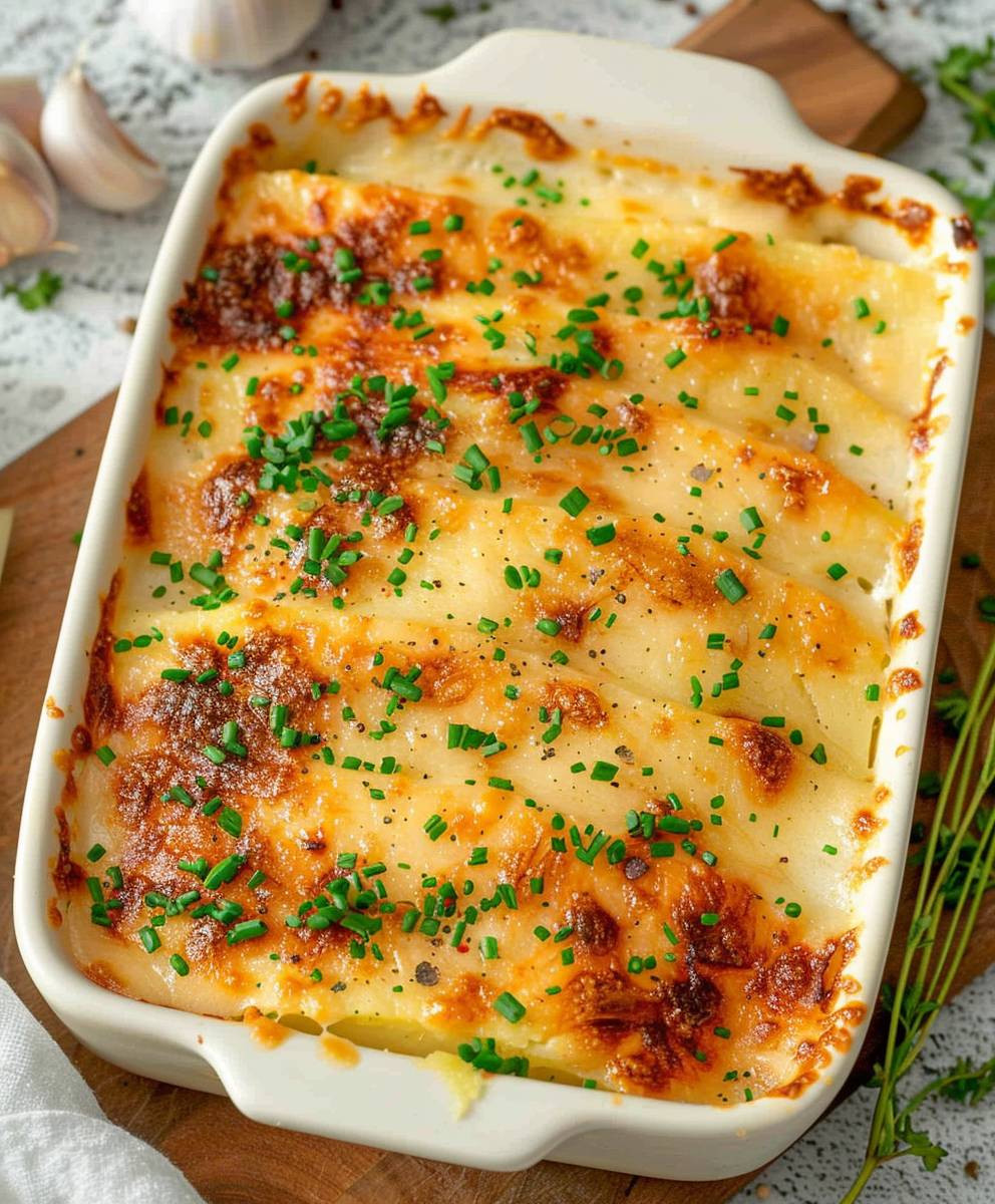 Garlic Potato Gratin