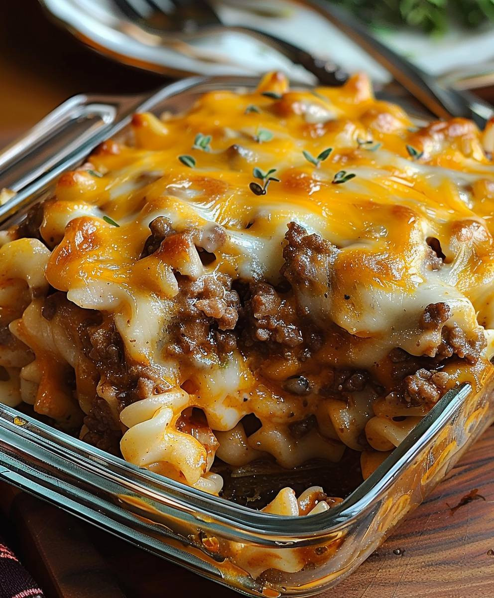 Cheesy Hamburger Casserole