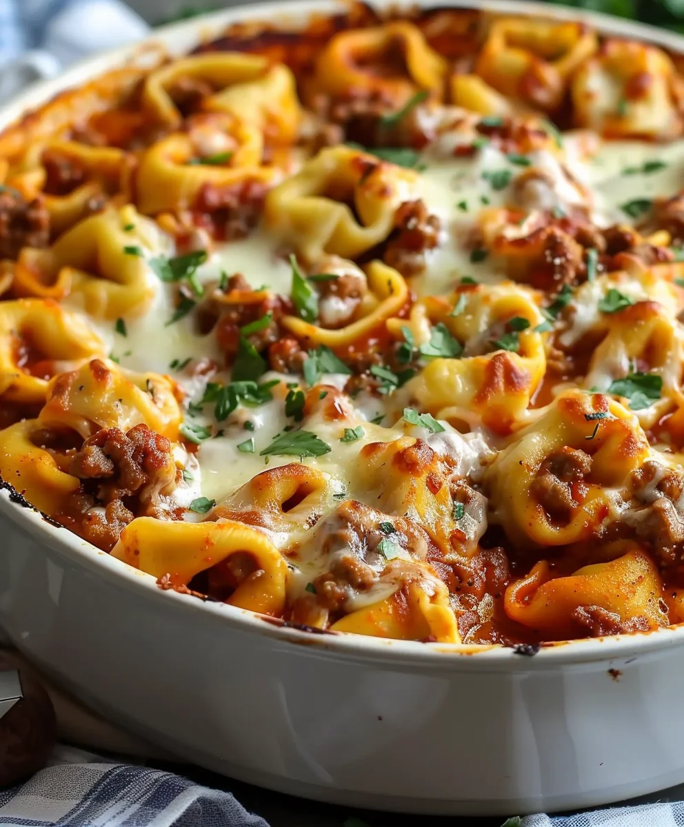 Irresistible Beefy Tortellini Bake for Cozy Nights