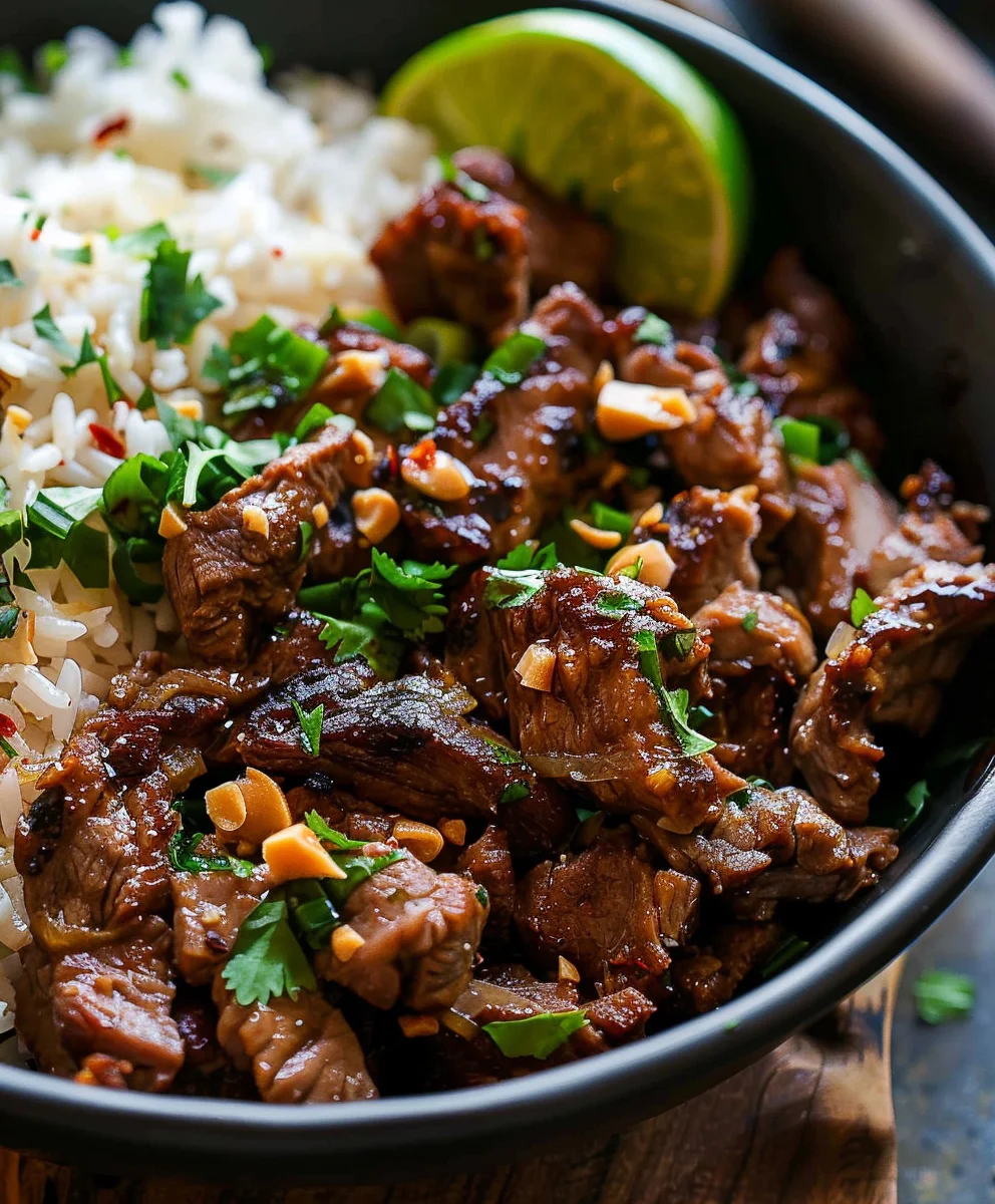 Juniper-Lime Beef & Coconut Rice Recipe – Delicious!