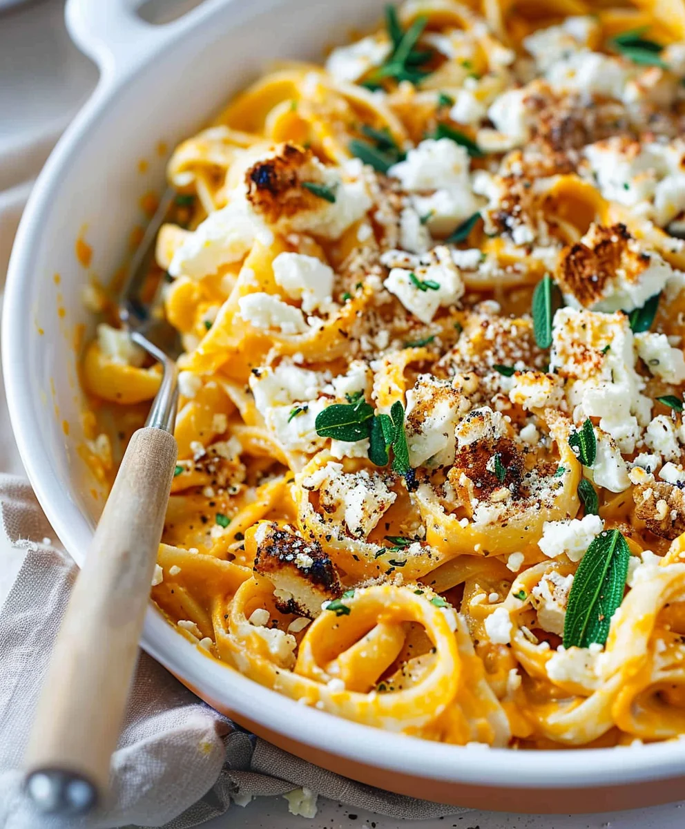 Pumpkin Feta Pasta: Creamy, Tangy & Easy Dinner Recipe!