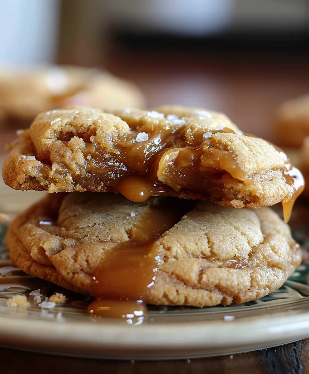 Apple Cider Caramel Cookies