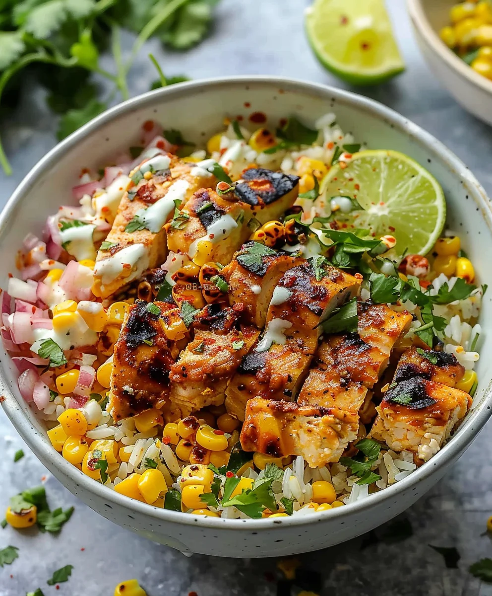 Tasty Street Corn Chicken Bowl: Flavorful Dinner Idea!