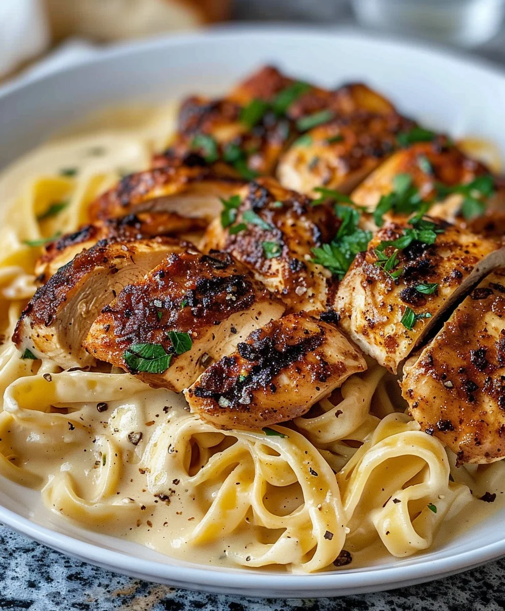 Creamy Blackened Cajun Chicken Alfredo for a Flavorful Meal