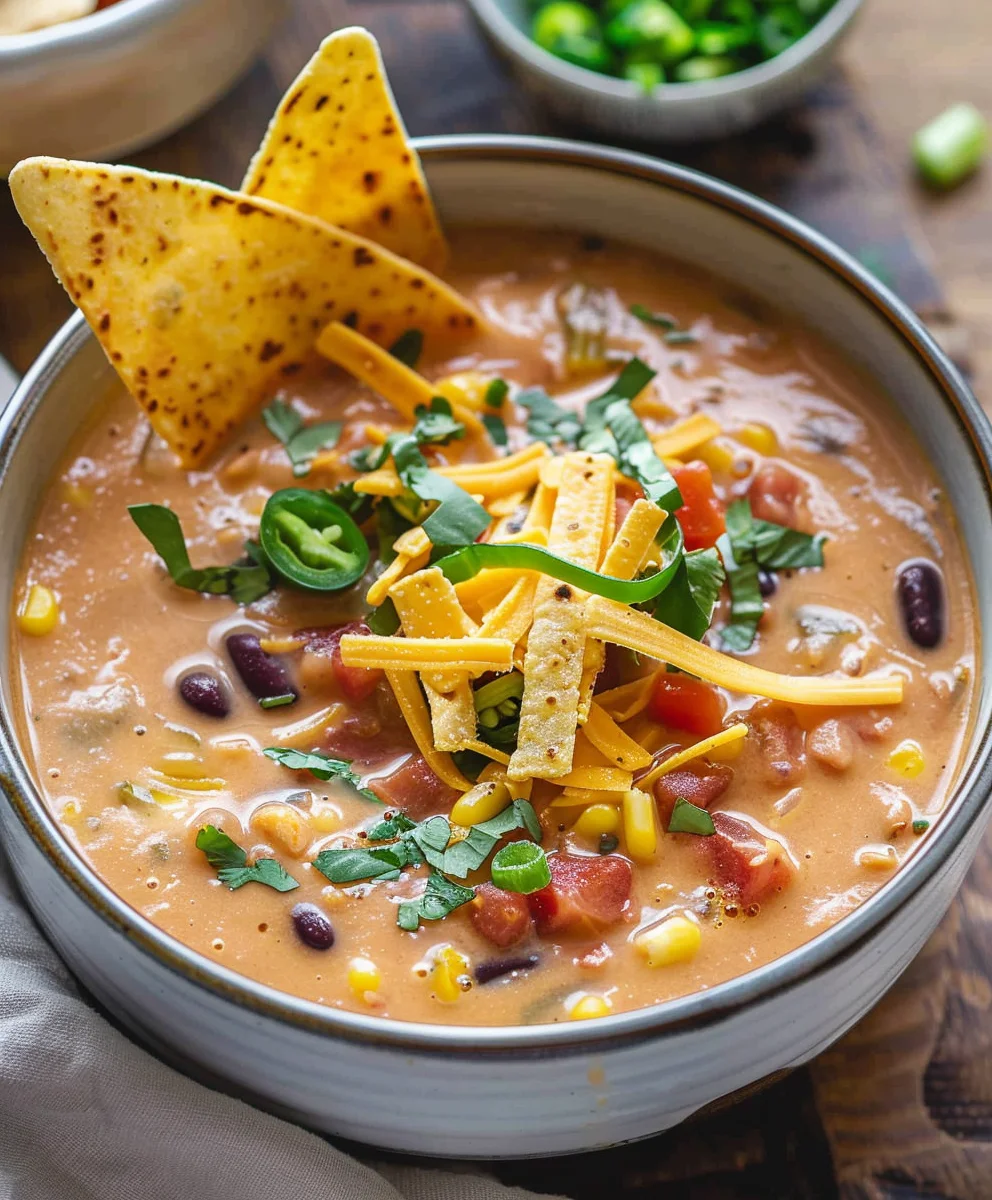 Creamy Vegetarian Tortilla Soup: Easy & Delicious!