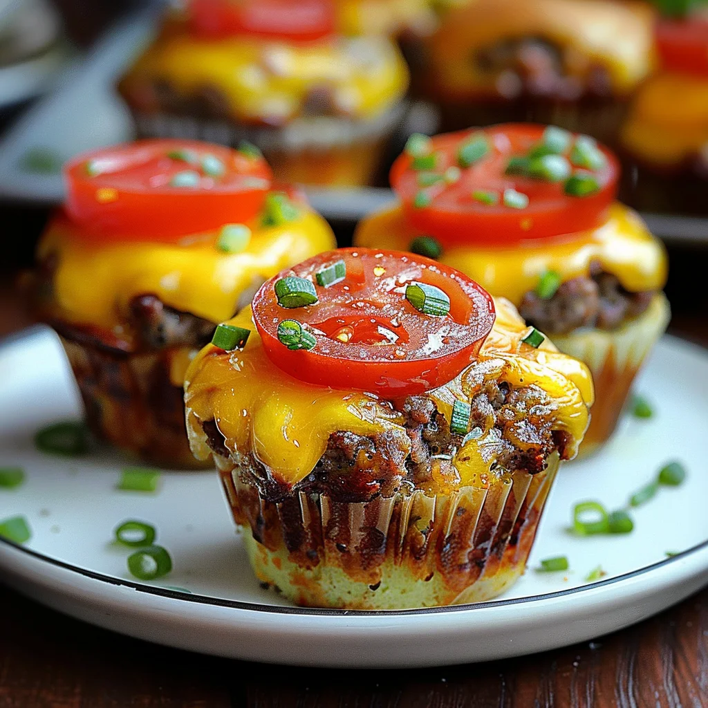 Cheeseburger Muffins Recipe: Easy Baked Beef Goodness!