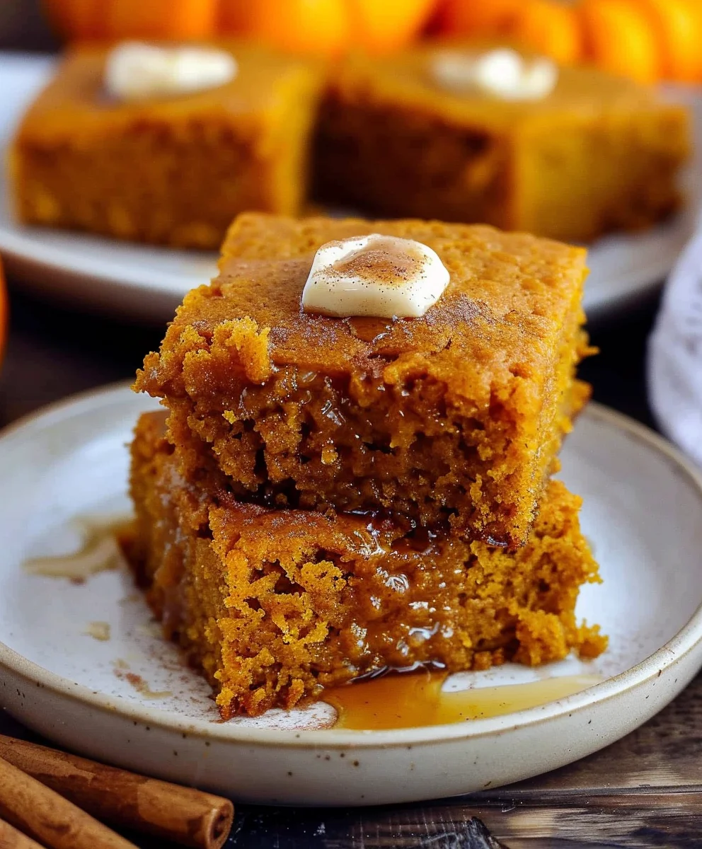 Delicious Pumpkin Cornbread + Cinnamon Honey Butter