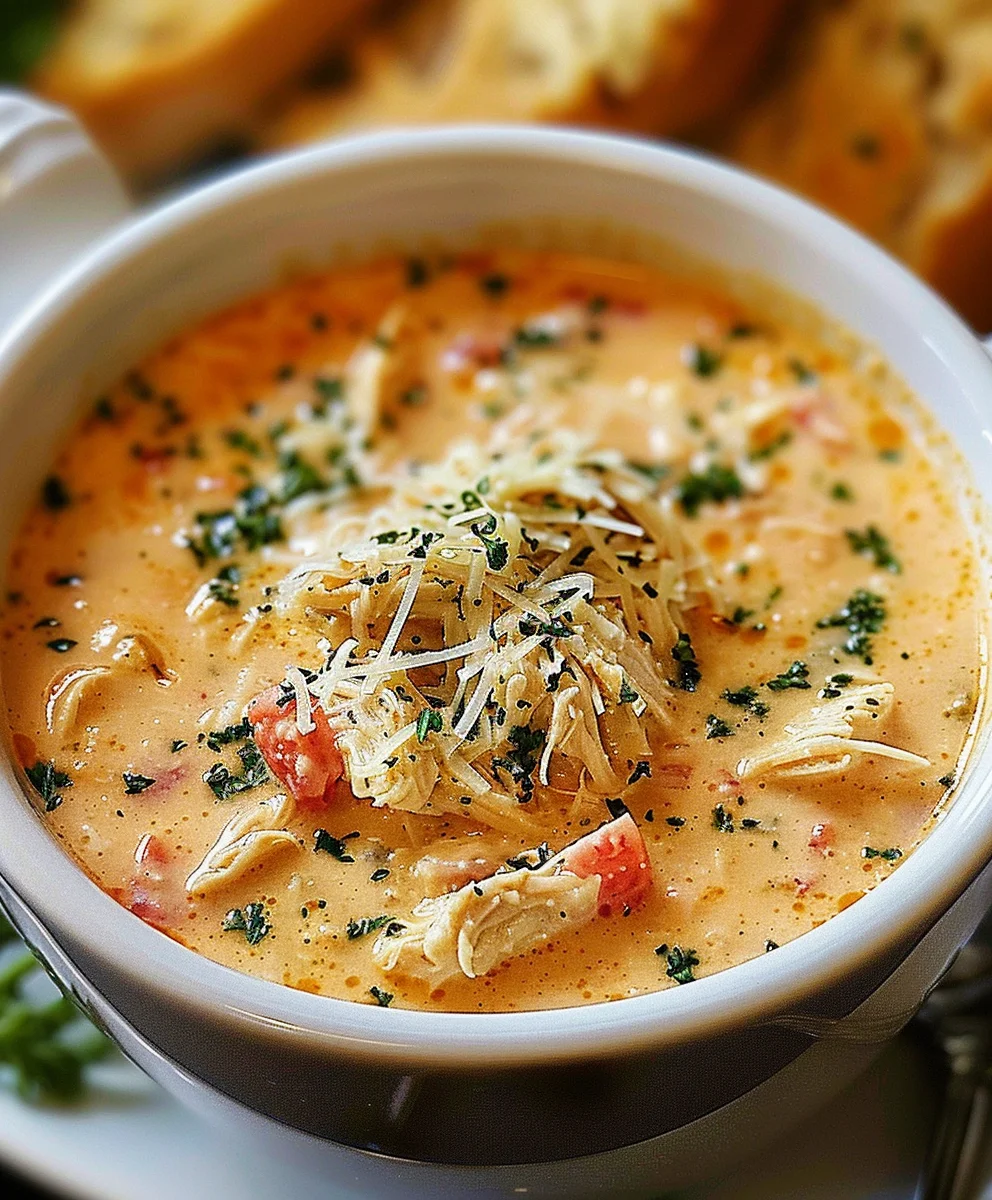 Crock Pot Creamy Chicken Parmesan Soup: Your New Favorite!
