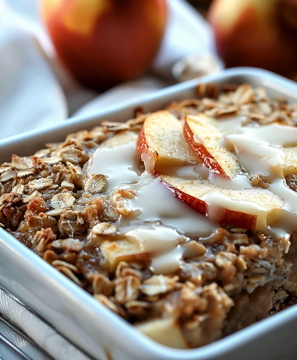 Warm Oatmeal Apple Breakfast Bake