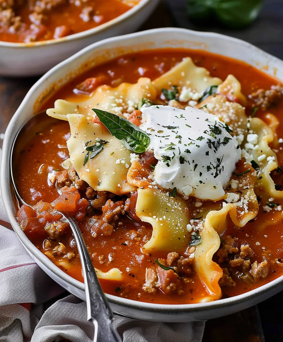 Ultimate Lasagna Soup: Beefy, Cheesy & Oh So Satisfying!