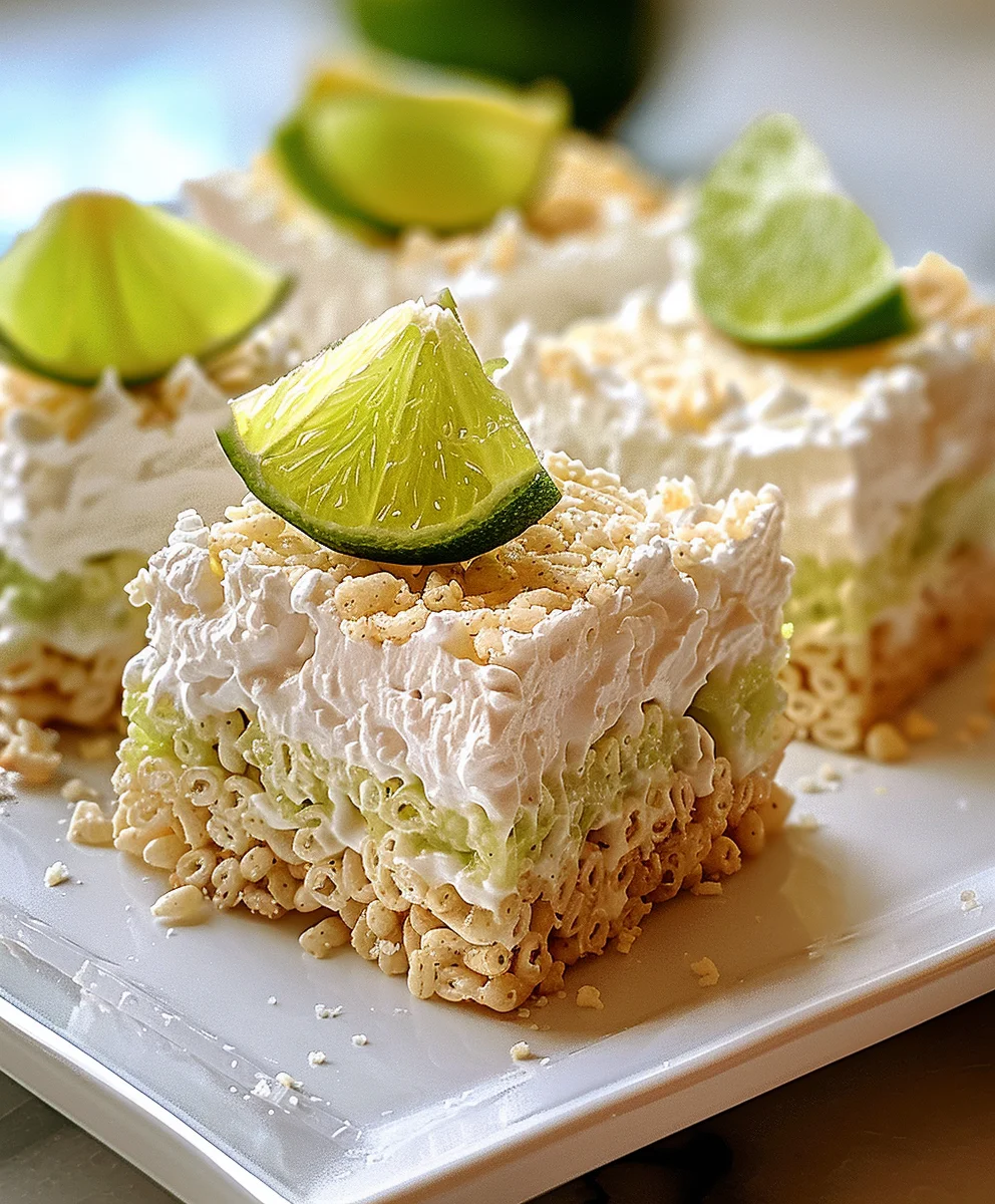 Key Lime Pie Rice Krispie Treats: Easy, Zesty, No-Bake Fun!