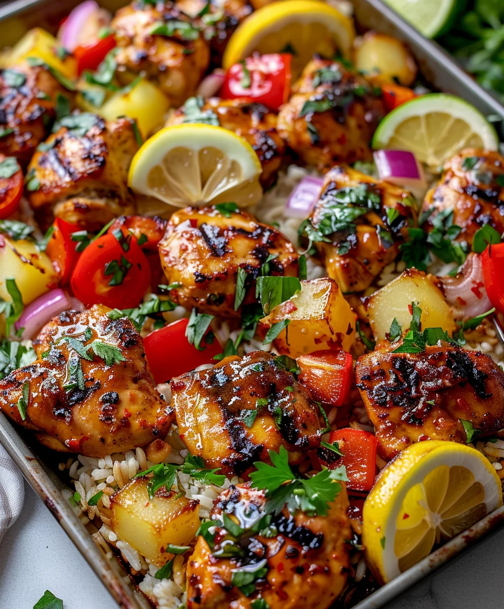 Hawaiian Chicken Sheet Pan: Easy Tropical Dinner Recipe!