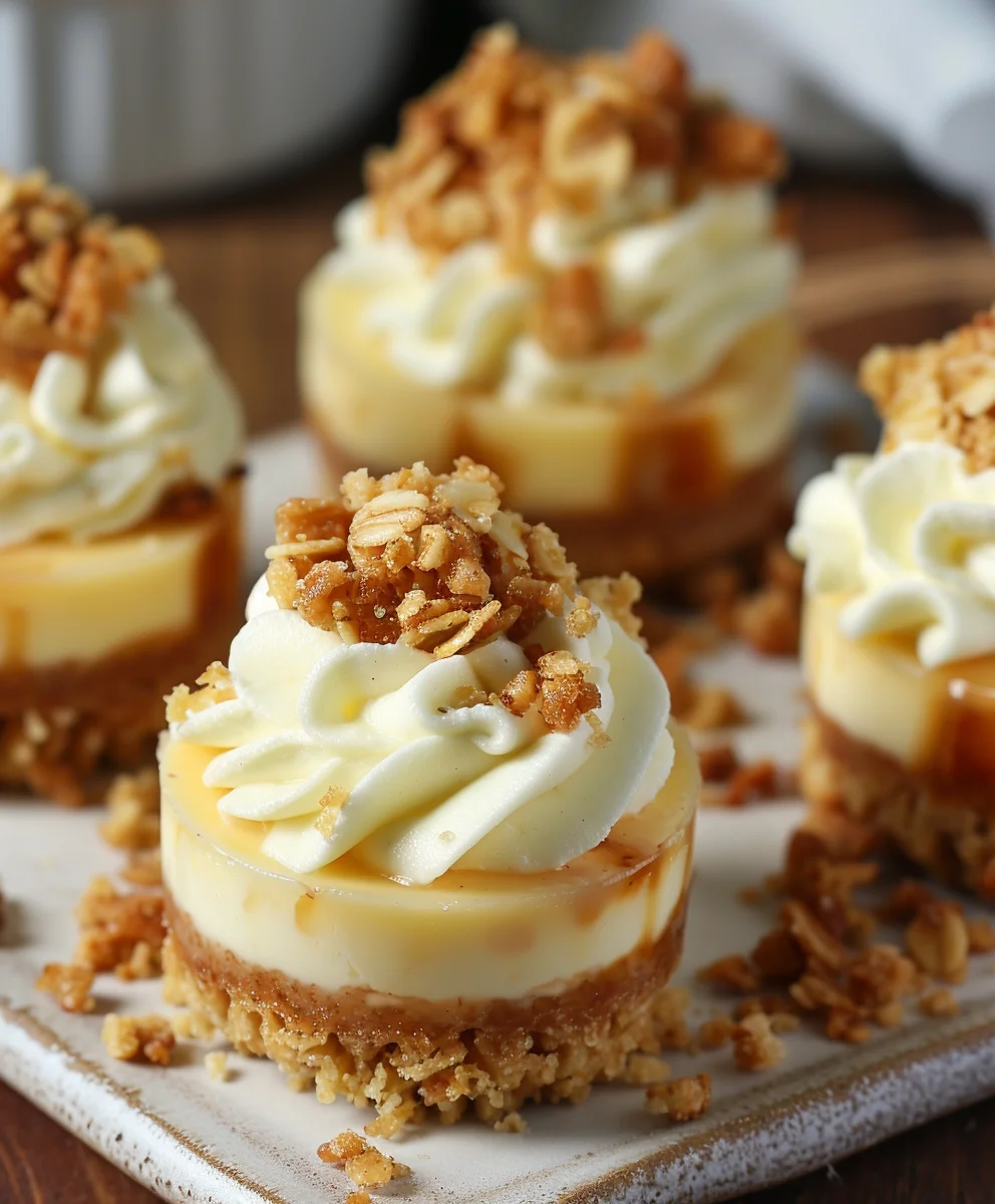 Apple Crisp Mini Cheesecakes: Easy, Sweet Fall Dessert!