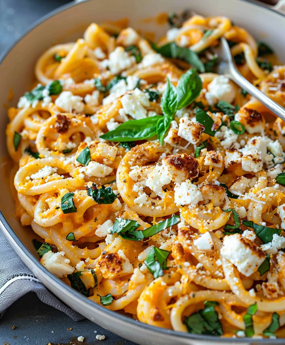 Pumpkin Feta Pasta: Creamy, Tangy & Easy Dinner Recipe!