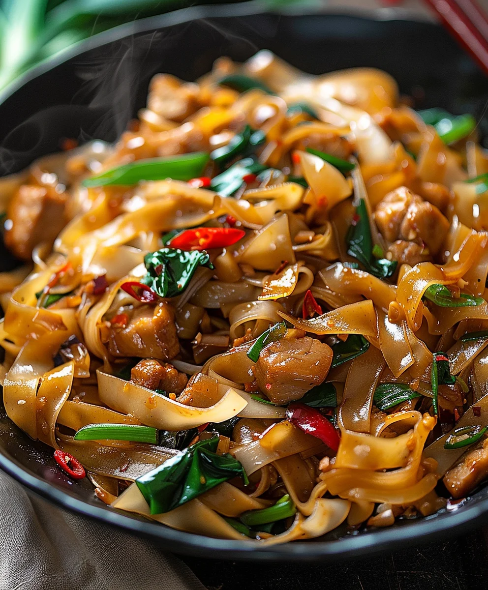 Irresistible Non-Alcoholic Street Style Thai Drunken Noodles Recipe