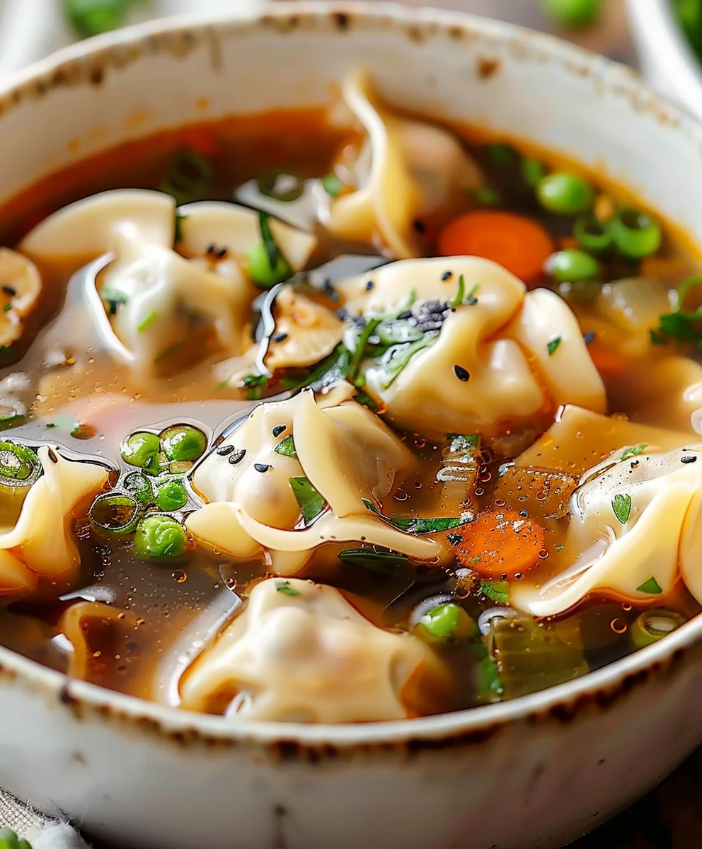 Comforting Potsticker Soup: Delicious Warmth in a Bowl