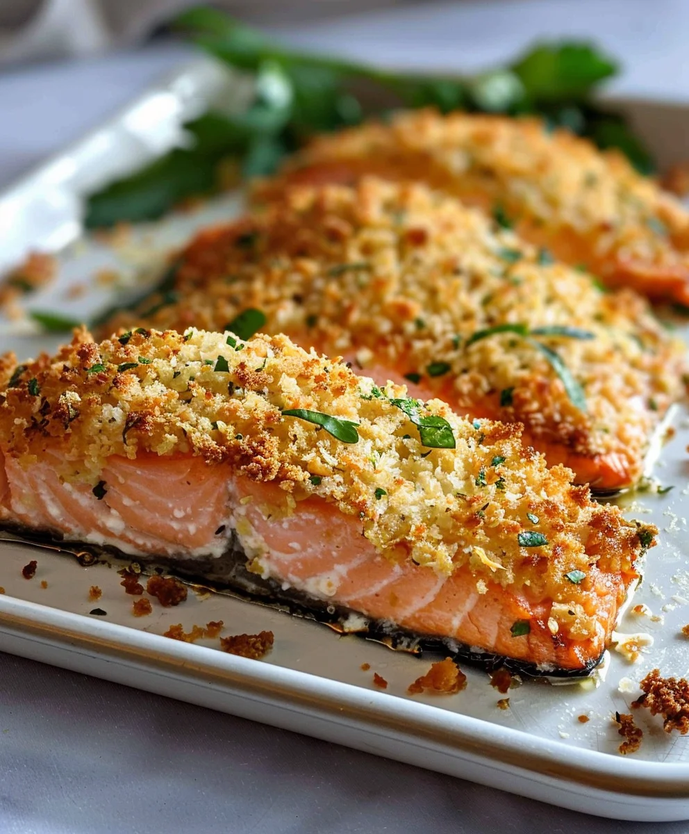 Get Crispy Parmesan Baked Salmon Tonight! Easy Recipe