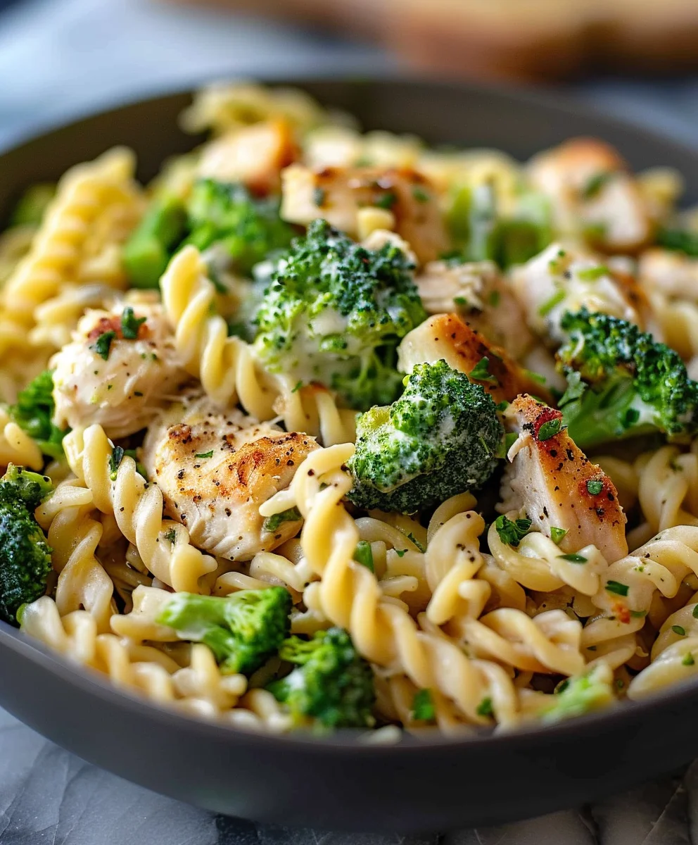Quick Rotisserie Chicken Broccoli Pasta Dinner Recipe