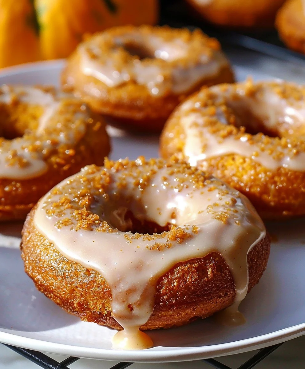 Best Baked Pumpkin Donuts with Maple Glaze - Fall Favorite!