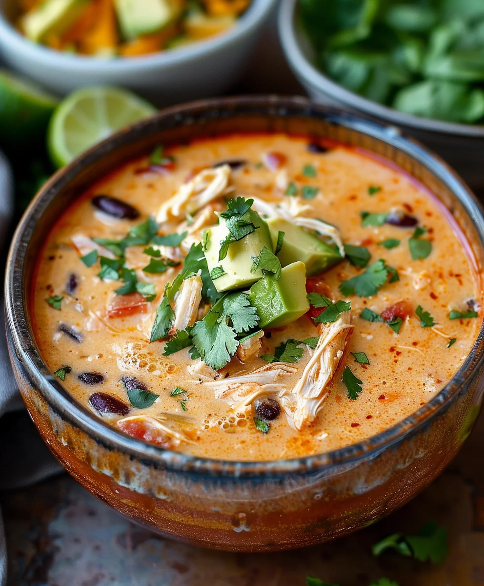 Best Creamy Chicken Enchilada Soup - Simple & Satisfying!