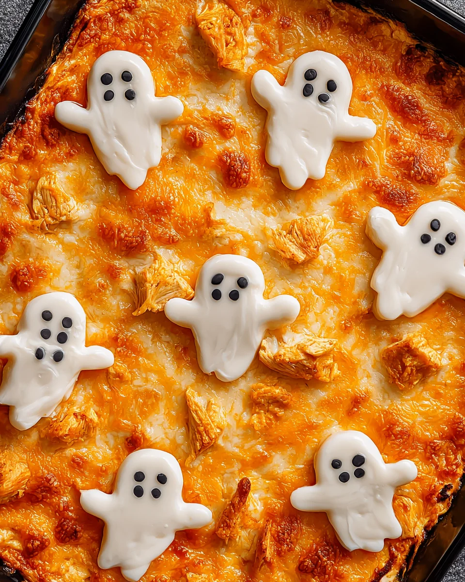 Halloween Buffalo Chicken Dip: Spooky Party Food!