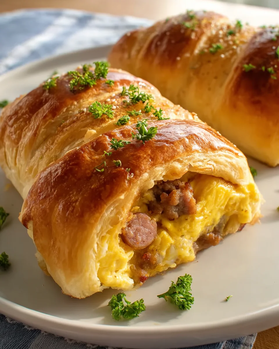 Easy Beef Sausage Egg Breakfast Roll Ups - Quick & Delicious!