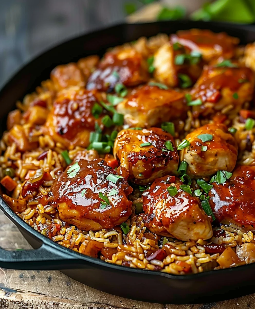 Smoky Chipotle Bbq Chicken And Rice Skillet