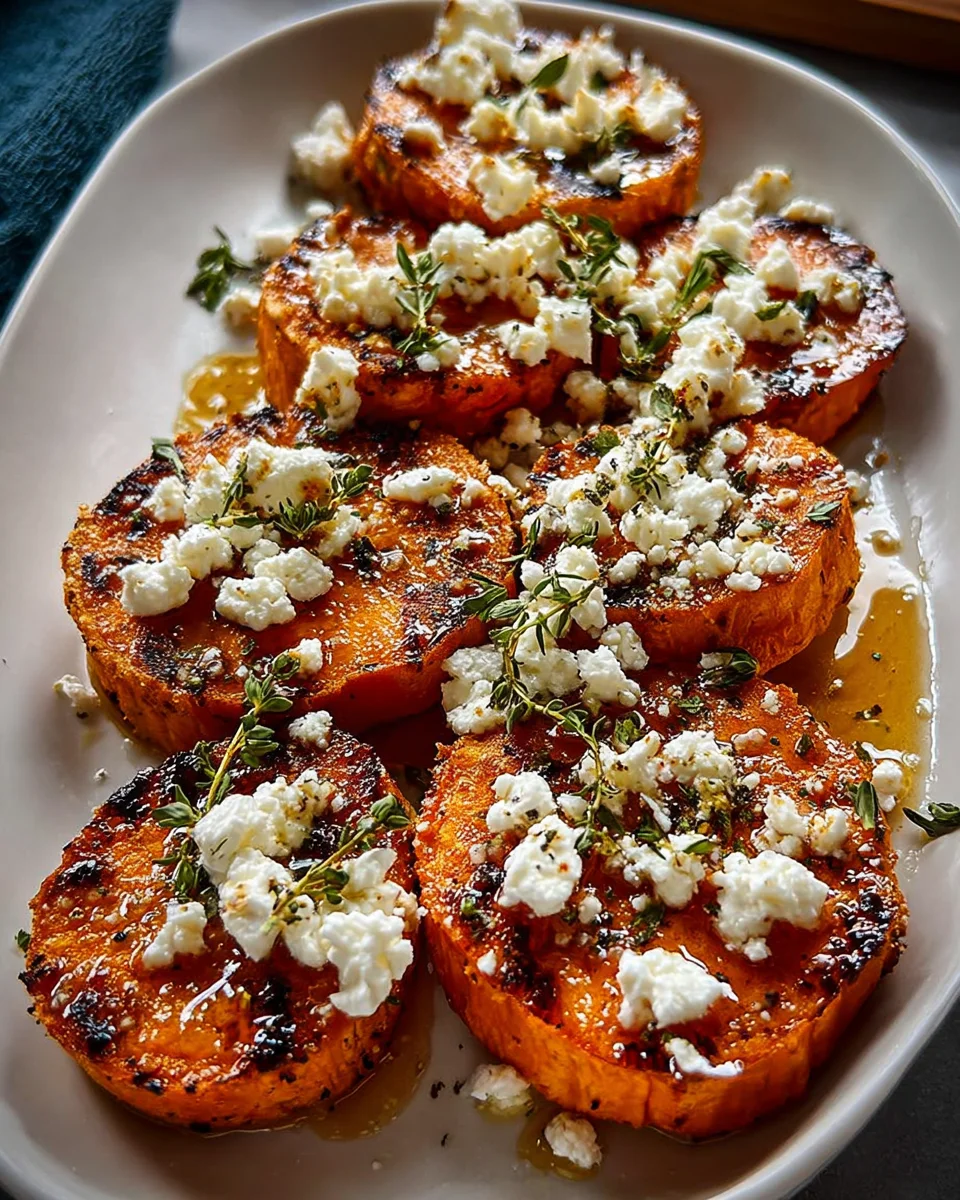 Honey Feta Sweet Potato Rounds Recipe – Easy & Delicious!