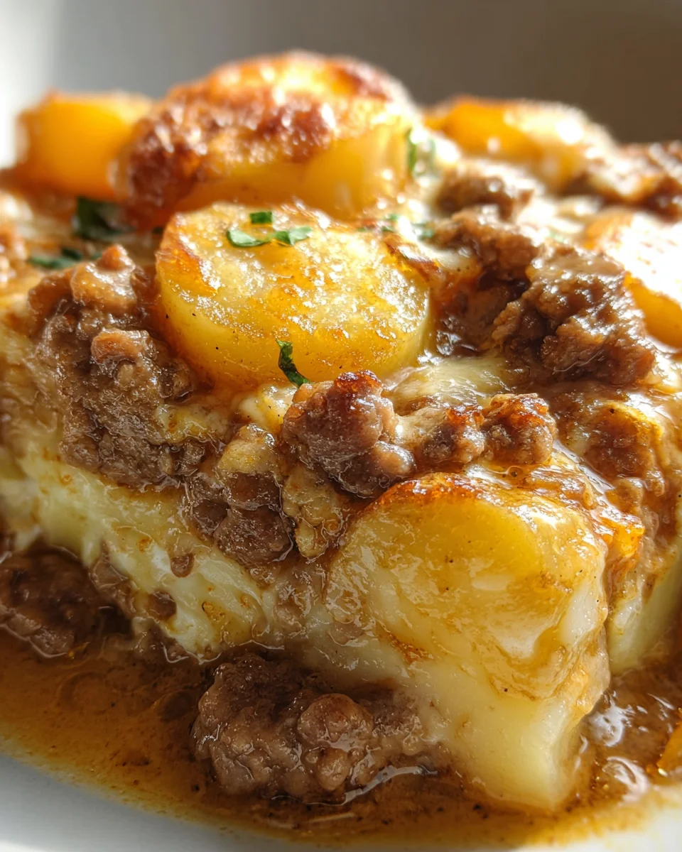 Delicious & Easy Crockpot Beef Hamburger Potato Casserole