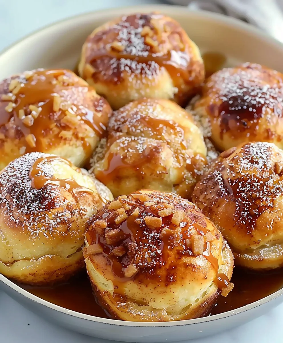 Mouthwatering Caramel Apple Pie Bombs