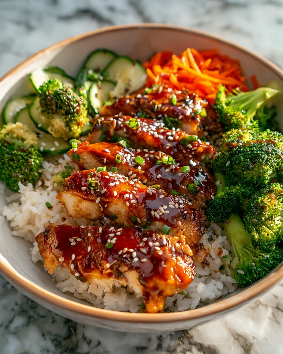 Sticky Chicken Bowls: Quick & Flavorful Dinner Idea!