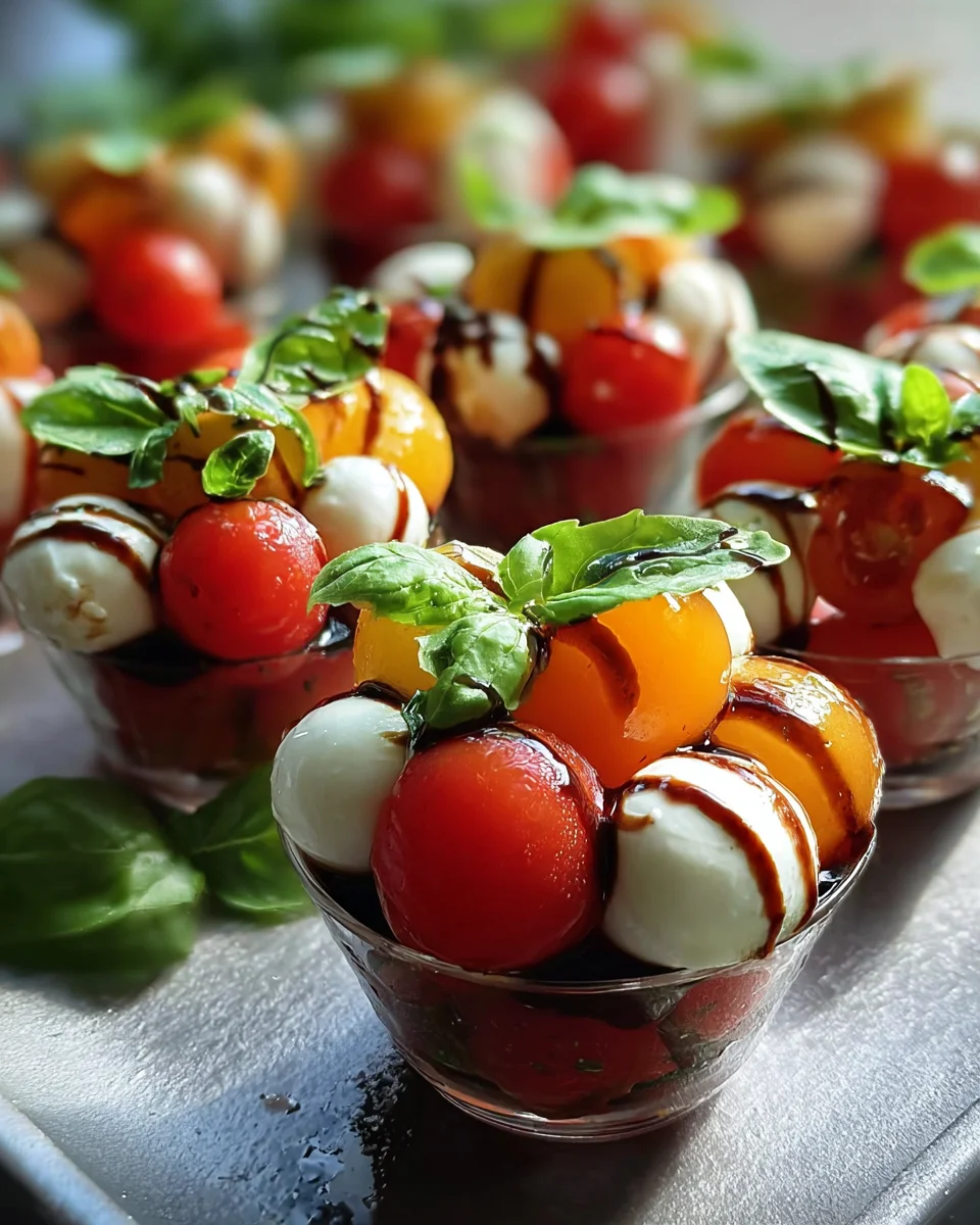 Christmas Caprese Salad Cups: Festive Holiday Appetizer